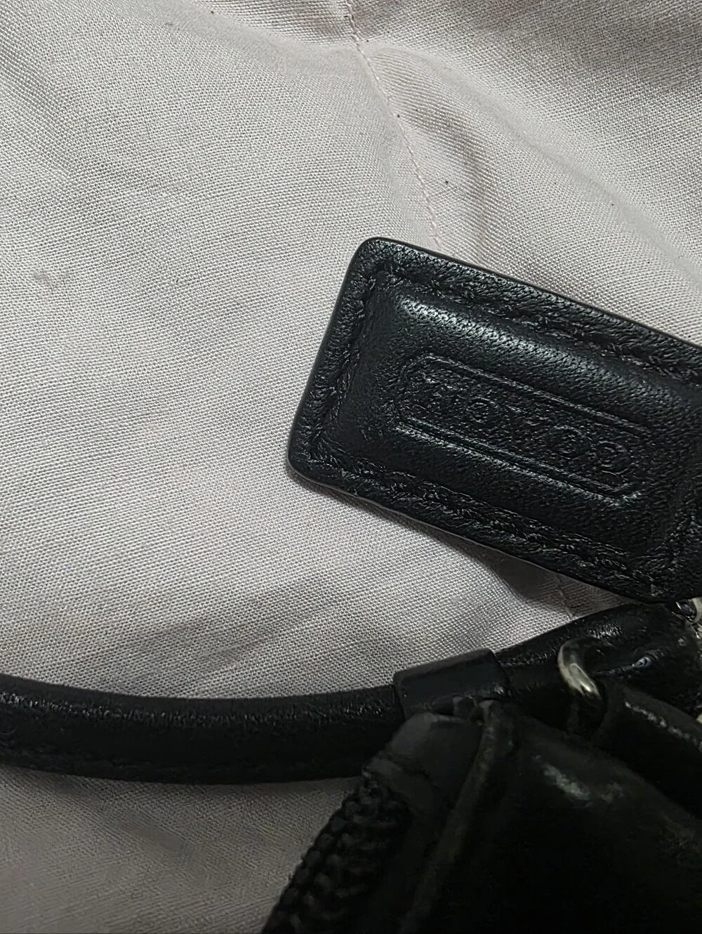 Coach compact leather